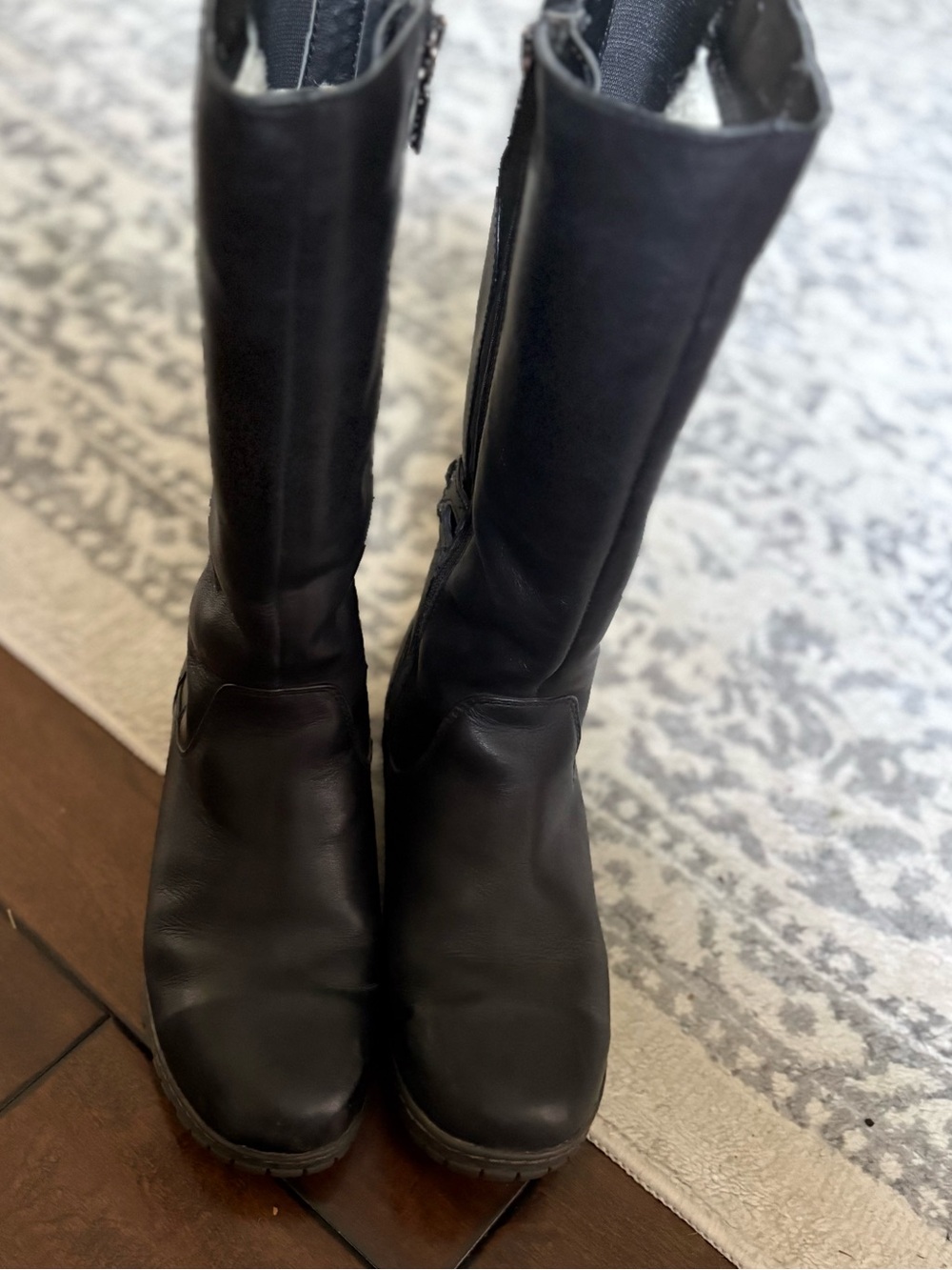 Blonde water proof boots